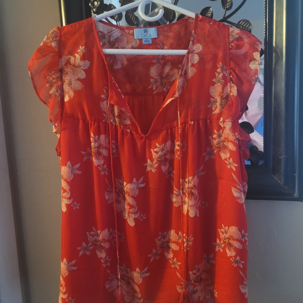 Cece lightweight blouse